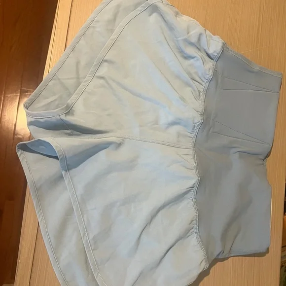 Women's Light Blue Athletic Shorts - Picture 1 of 3